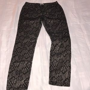 Black lace pants